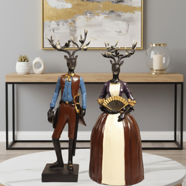 Deer Couple Sculpture