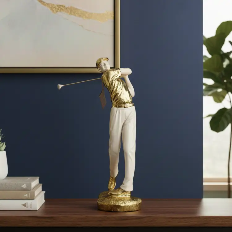 Male Golf Decorative Statue