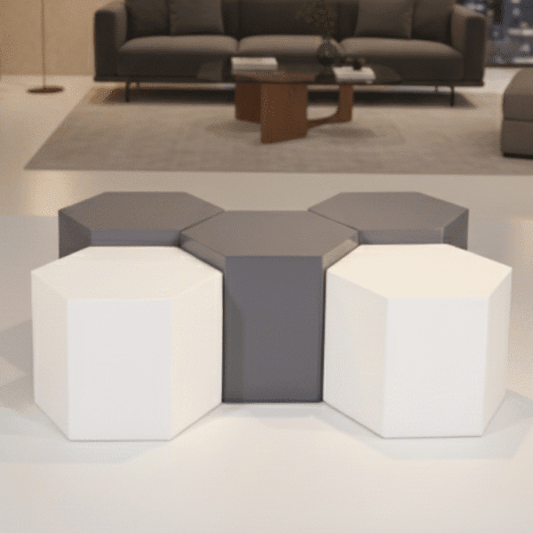 Hexagon Ottoman Set