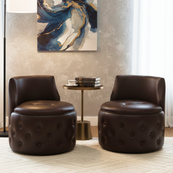 Cocoa swivel chairs