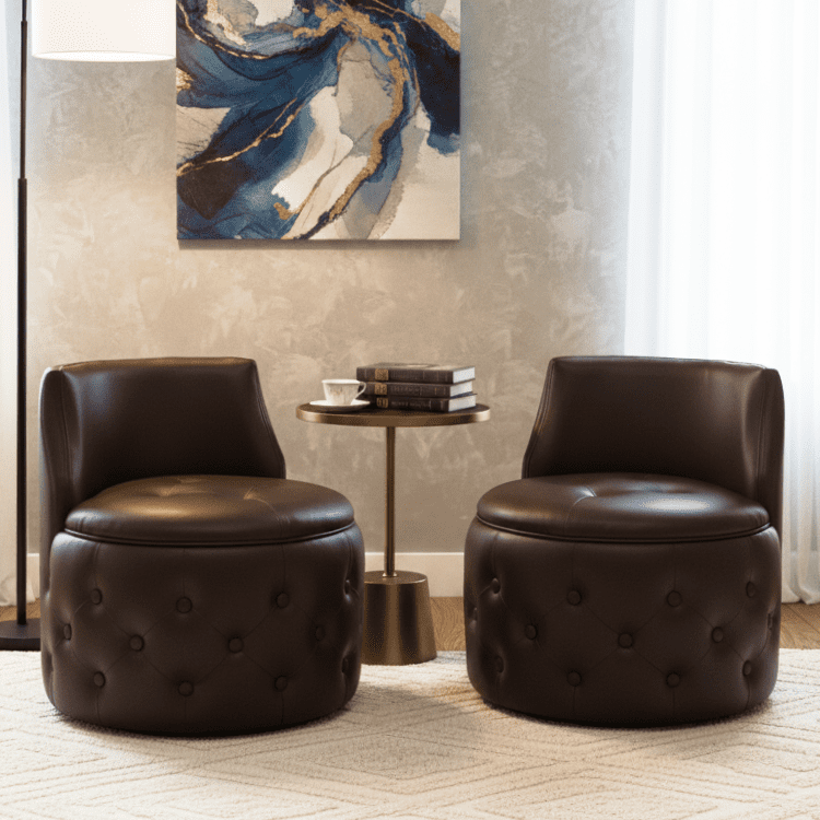 Cocoa swivel chairs