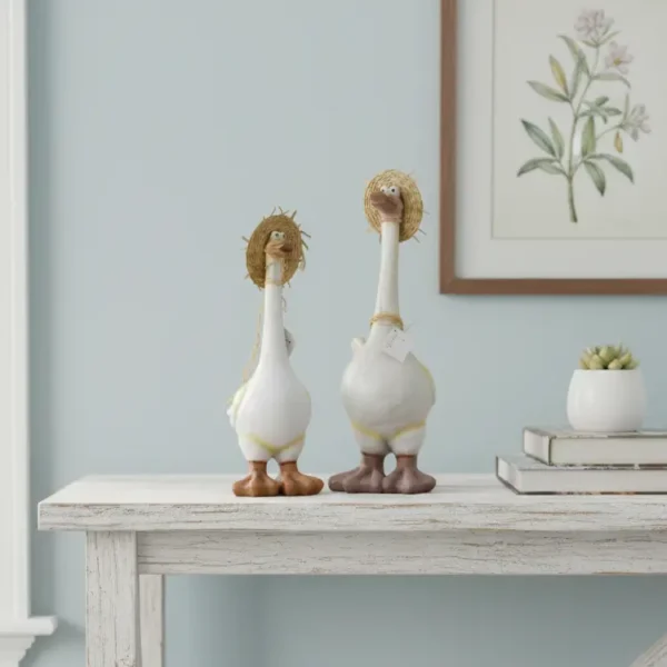 Decorative Goose Pair Statue