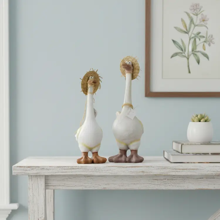 Decorative Goose Pair Statue