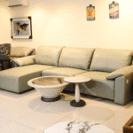 motorised L-shape sofa